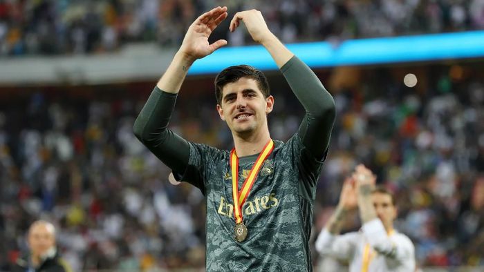 Thibaut Courtois menjadi pahlawan Real Madrid di Piala Super Spanyol 2020 (Foto: Photo by Francois Nel/Getty Images)