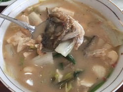 Resep Pembaca : Sup Gurame Tahu Sayur Asin