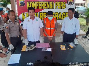2 Pria Ditangkap Polisi Saat Gali Sabu di Depan Kejari dan Sekolah