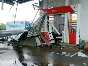 Kecepatan Badai yang Rusak Rest Area Km 166 Cipali Capai 61 Km/Jam