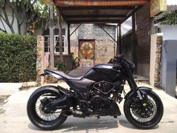 Ganteng Maksimal, Scorpio Ini Disulap Bergaya Ducati Monster