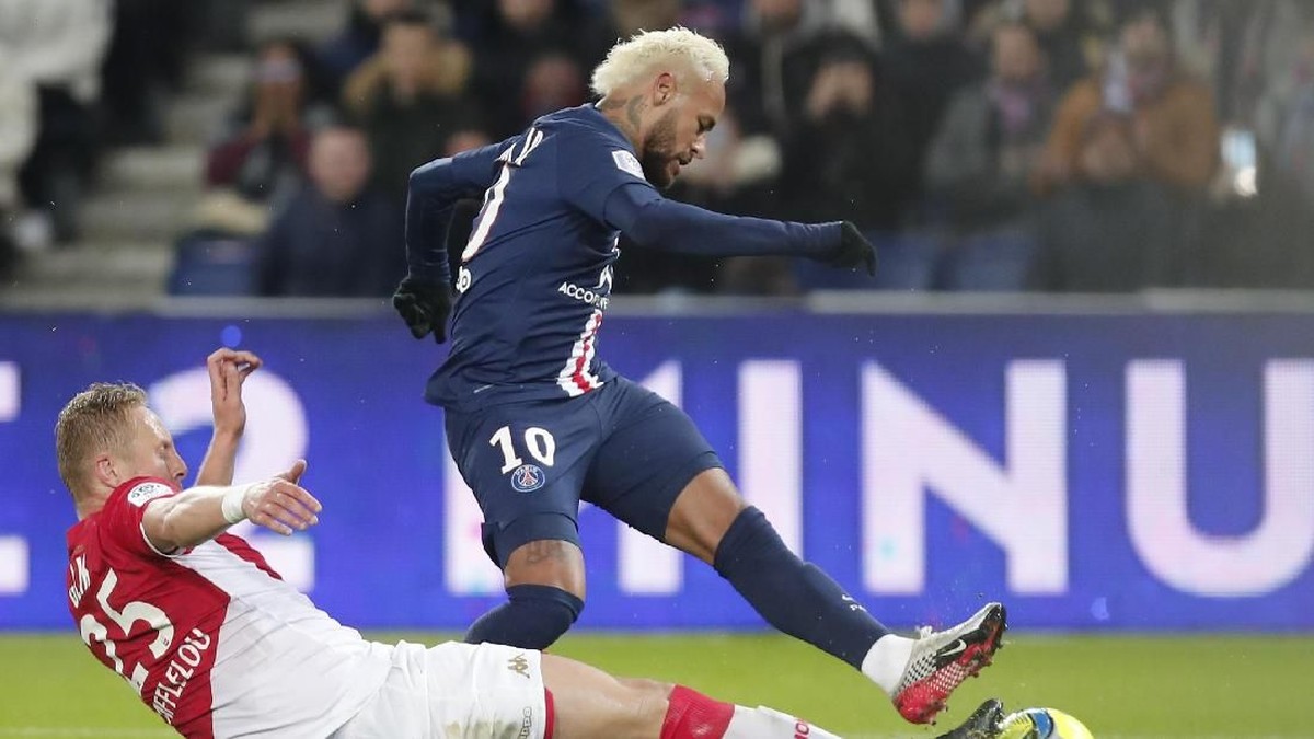 Paris Saint-Germain ditahan imbang AS Monaco dalam lanjutan Liga Prancis (Foto: AP Photo/Francois Mori)