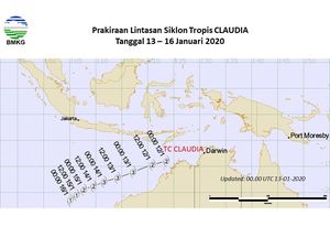 Siklon Claudia Lewati Samudra Hindia, Jatim-NTT Perlu Waspada Angin Kencang