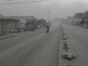 Penampakan Kota Tagaytay, Diselimuti Abu Vulkanik Gunung Taal
