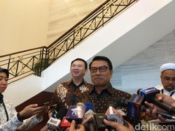 Ahok Temui Moeldoko Bahas Perintah Jokowi Turunkan Harga Gas