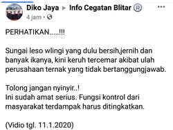 Pencemaran Sungai Dampak Limbah Pabrik Susu, Ini Kata Dinas Lingkungan Hidup
