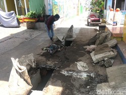 8 Proyek Drainase Senilai Rp 5,5 M Tak Tuntas di Kota Mojokerto Dikeluhkan