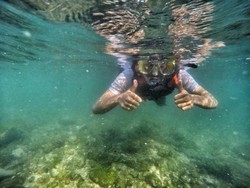 Pantai Nglambor Terapkan Tata Cara Baru Kegiatan snorkeling