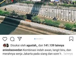 Anies Pamer Foto Langit Indah Jakarta, Dinas LH Kaitkan Polusi Udara Menurun