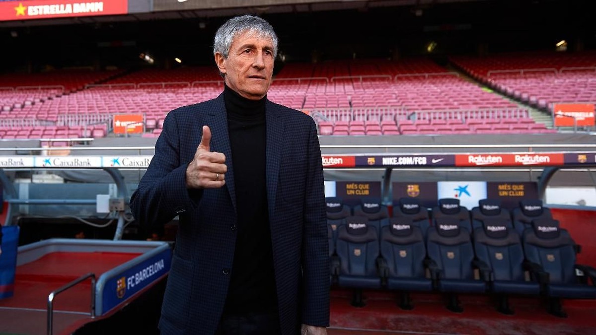 Josep Maria Bartomeu percaya Quique Setien akan segera mendatangkan perubahan positif untuk Barcelona (Foto: Alex Caparros / Getty Images)