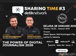 Yuk! Ikutan Sharing Time detiknetwork Soal Jurnalisme Digital 2020