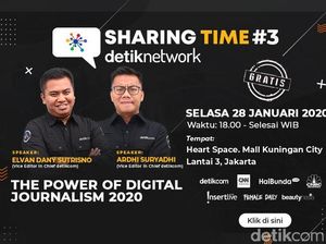 Yuk! Ikutan Sharing Time detiknetwork Soal Jurnalisme Digital 2020 Yuk! Ikutan Sharing Time detiknetwork Soal Jurnalisme Digital 2020