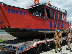 BPBD Pangandaran Dapat Bantuan Kapal Evakuasi