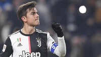 Paulo Dybala merayakan gol. Fabio Ferrari/LaPress via AP.