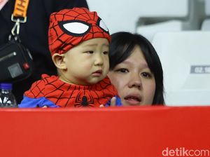 Lucu! Saat Anak Marcus Gideon Pakai Baju Spiderman