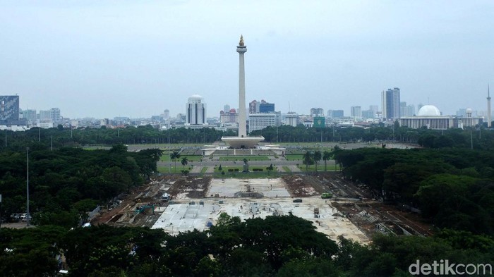 Revitalisasi Monas (Rifkianto Nugroho/detikcom)