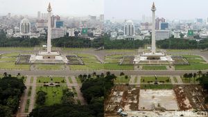 Before-After Revitalisasi Monas