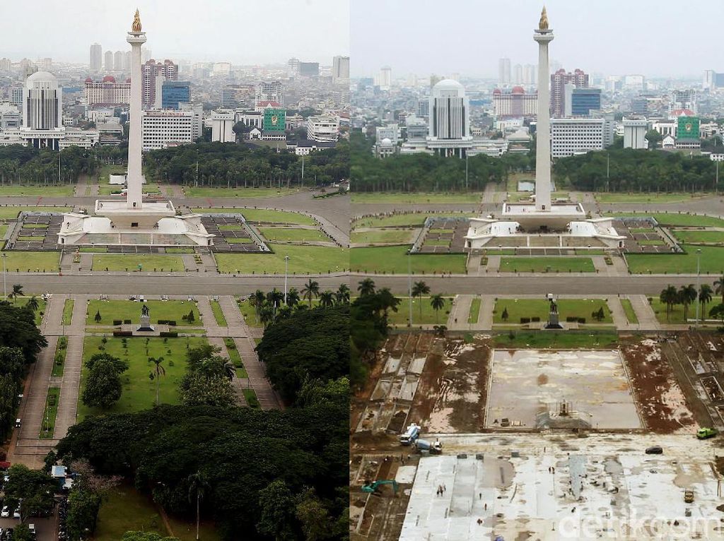 Monas Gundul Sebagian, Dinas Citata DKI: Untuk Pelataran Apel Upacara Monas Gundul Sebagian, Dinas Citata DKI: Untuk Pelataran Apel Upacara