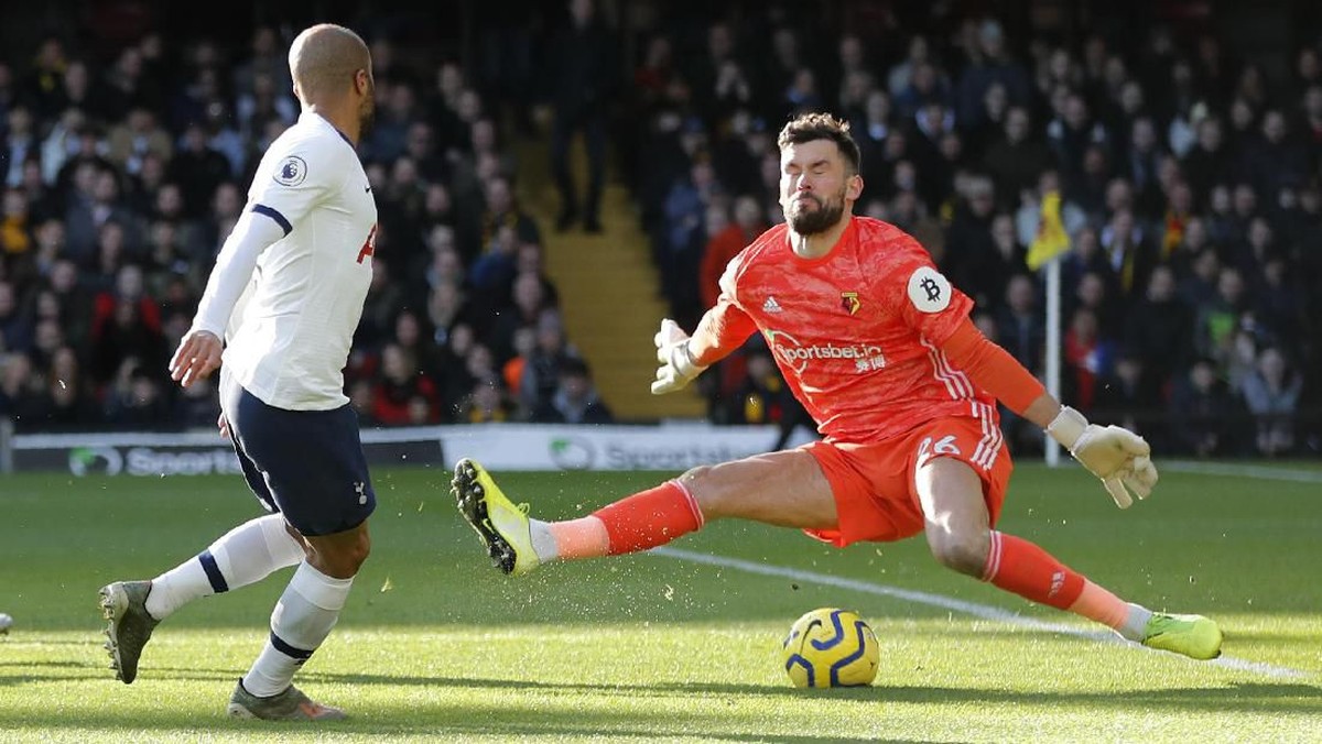Tottenham Hotspur ditahan Watford tanpa gol di pekan ke-23 Liga Inggris. (Foto: Frank Augstein/AP Photo)