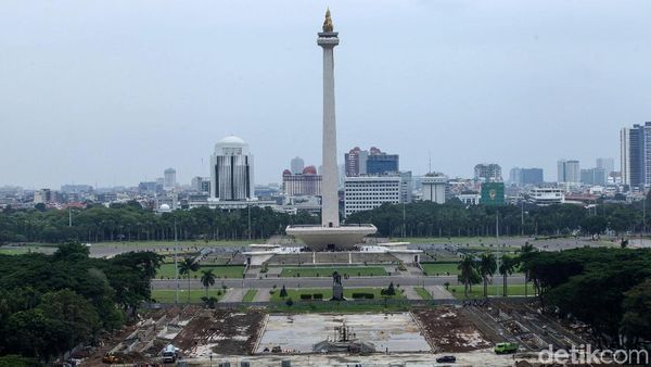 Ratusan Pohon Ditebang, Monas Kini Gundul dan Gersang