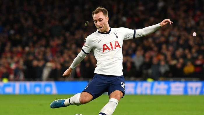 LONDON, ENGLAND - JANUARY 14: Christian Eriksen of Tottenham Hotspur during the FA Cup Third Round Replay match between Tottenham Hotspur and Middlesbrough at Tottenham Hotspur Stadium on January 14, 2020 in London, England. (Photo by Justin Setterfield/Getty Images)