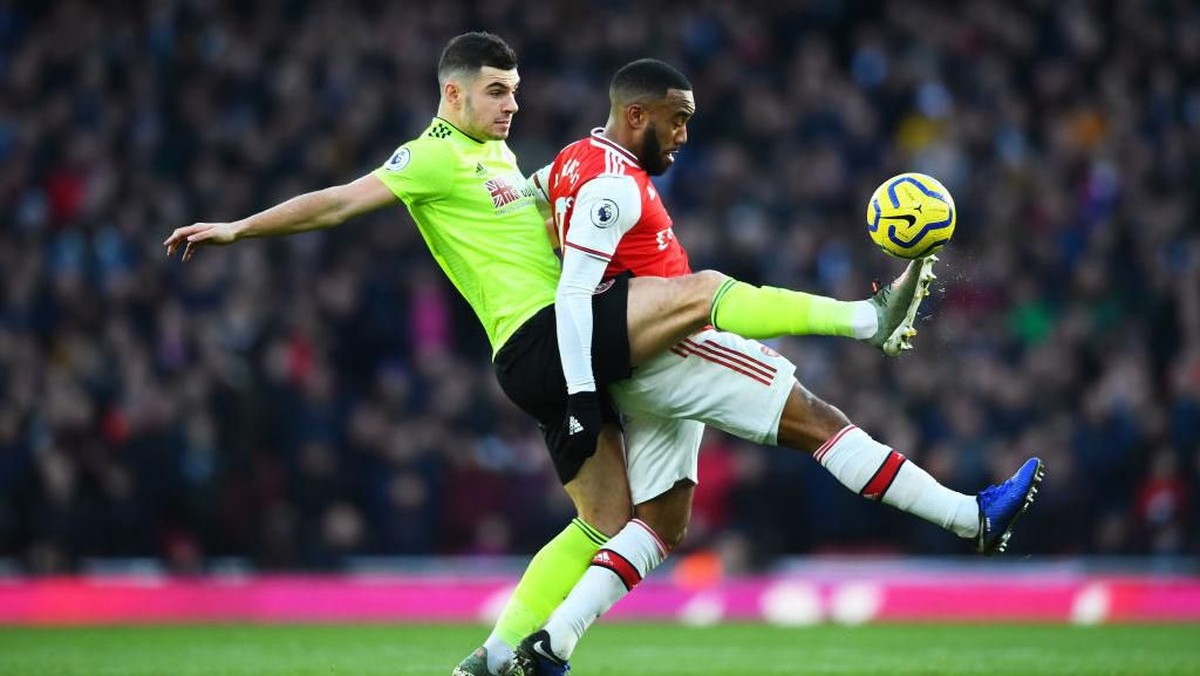 Arsenal imbang dengan Sheffield United di Emirates Stadium. (Foto: Clive Mason/Getty Images)