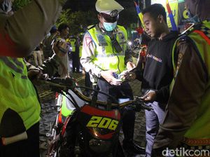 Antisipasi Balap Liar, Ratusan Kendaraan Terjaring Razia di Sidoarjo