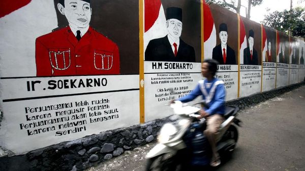 Wuih, Ada Mural Wajah Presiden Indonesia di Bogor