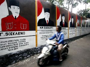 Wuih, Ada Mural Wajah Presiden Indonesia di Bogor
