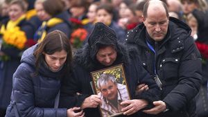 Isak Tangis Sambut Kedatangan Korban Pesawat Jatuh Iran di Ukraina