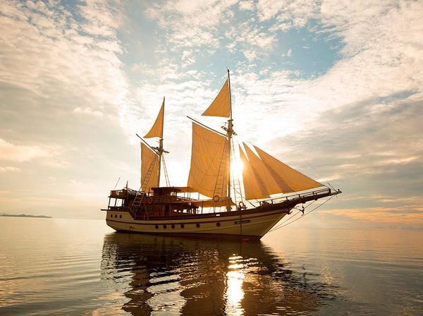 Ini Kapal Phinisi Mewah yang Dinaiki Jokowi di Labuan Bajo