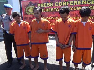 Polisi Banyuwangi Tangkap Komplotan Perampok yang Hobi Aniaya Korbannya