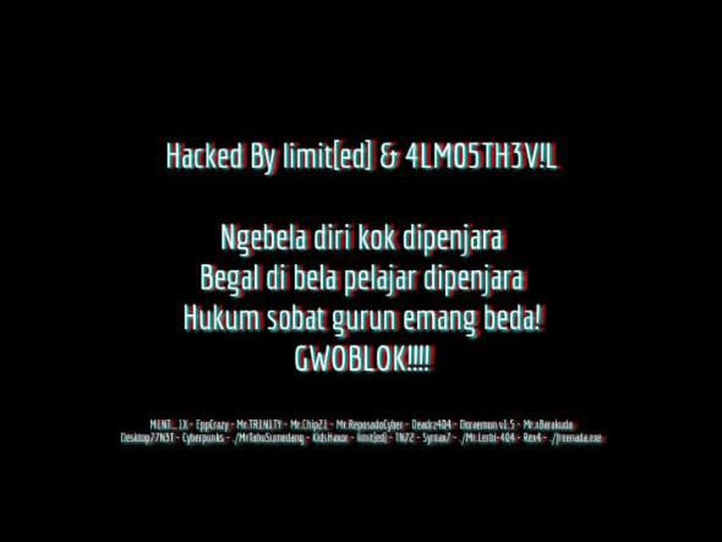 Tangani Kasus Pelajar Bunuh Begal, Website PN Kepanjen Malang Diretas Tangani Kasus Pelajar Bunuh Begal, Website PN Kepanjen Malang Diretas
