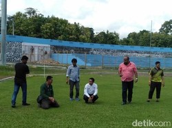 PSM Makassar Cek Langsung Stadion Gelora Mandiri di Pare-Pare