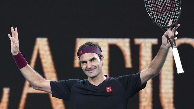Roger Federer lolos ke semifinal Australia Terbuka.
