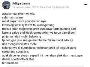 Viral Petugas Minta STNK, Jasa Marga Jelaskan Aturan Tol Tertutup Viral Petugas Minta STNK, Jasa Marga Jelaskan Aturan Tol Tertutup