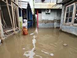 Hujan Deras Pagi Tadi, Rumah Warga di Harapan Mulya Bekasi Terendam Banjir