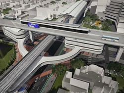 Begini Desain Skybridge Integrasi MRT ASEAN-TransJ CSW yang Dibangun Anies