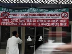 Viral Spanduk Tolak Mandikan Jasad Pendukung Gereja di Tangsel, Ini Faktanya
