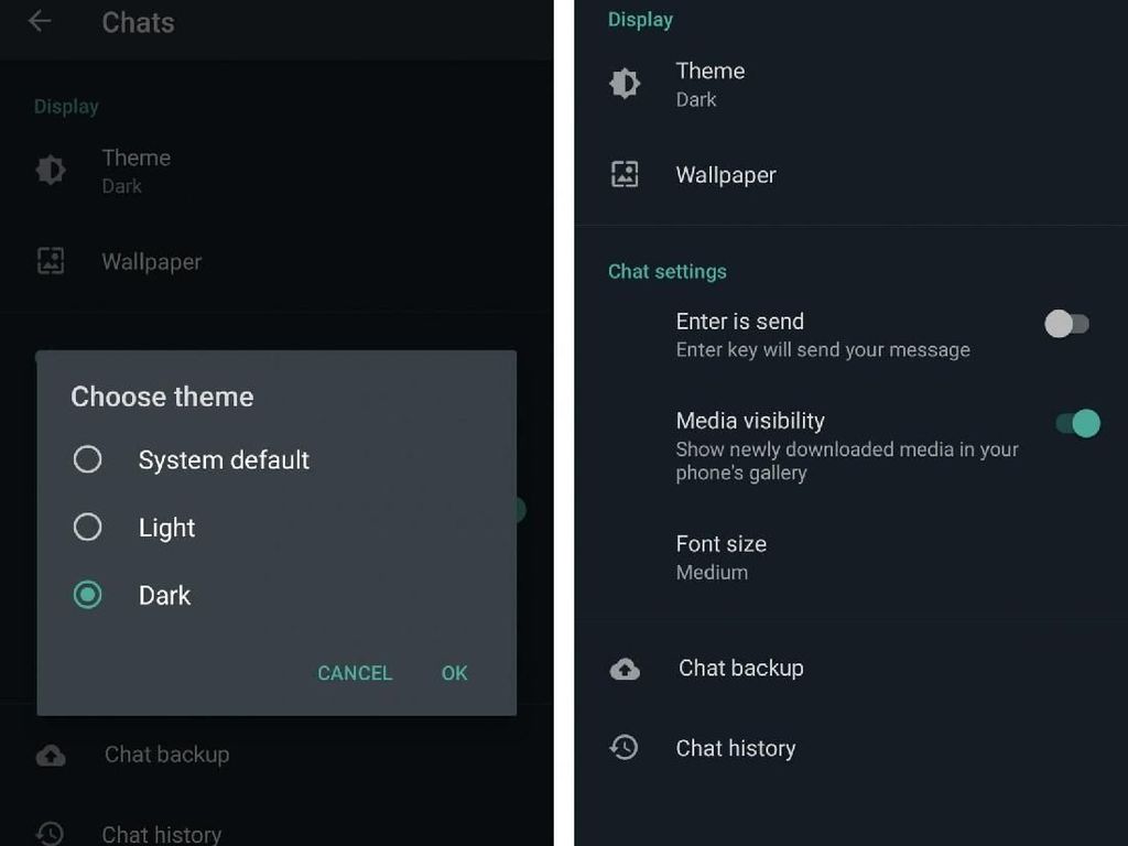 WhatsApp Segera Hadirkan Fitur Dark Mode WhatsApp Segera Hadirkan Fitur Dark Mode
