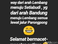 Beredar Info Setiabudi-Lembang One Way Saat Imlek, Ini Penjelasan Polisi