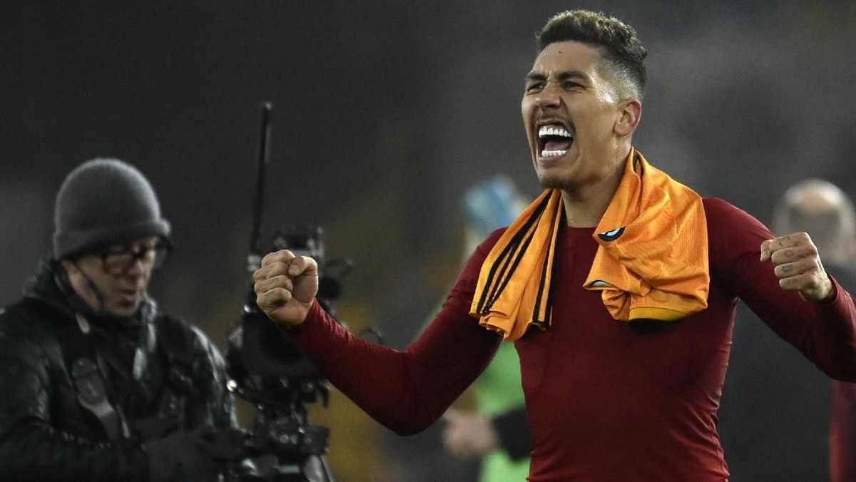 Striker Liverpool, Roberto Firmino, mencetak satu gol ke gawang Wolverhampton Wanderers. (Foto: Rui Vieira/AP Photo)