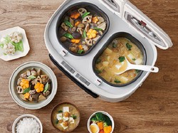 Canggih! Penanak Nasi Ini Bisa Masak 4 Masakan Sekaligus