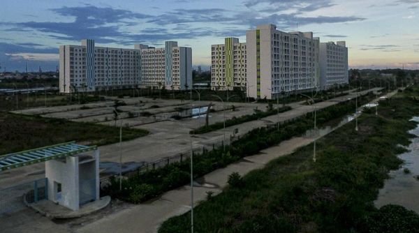 Potret Rusunami Jakabaring yang Terbengkalai