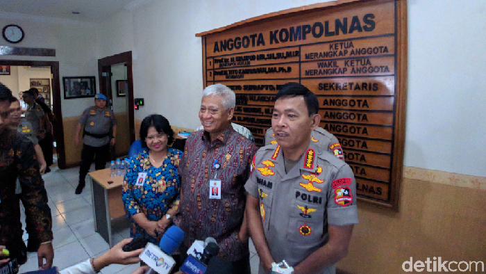 Kapolri Jenderal Idham Azis kunjungan kerja ke Kompolnas (Foto: Jefrie Nandy Satria/detikcom)