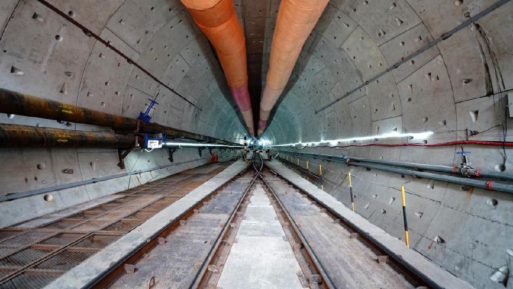 Penampakan Terowongan Kereta Cepat JKT-BDG di Bawah Tol Japek