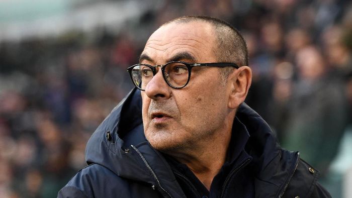 TURIN, ITALY - JANUARY 06: Maurizio Sarri, Manager of Juventus during the Serie A match between Juventus and Cagliari Calcio at Allianz Stadium on January 6, 2020 in Turin, Italy. (Photo by Chris Ricco/Getty Images)