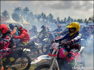 Ratusan TS Owners Jajal Medan Offroad Pangandaran