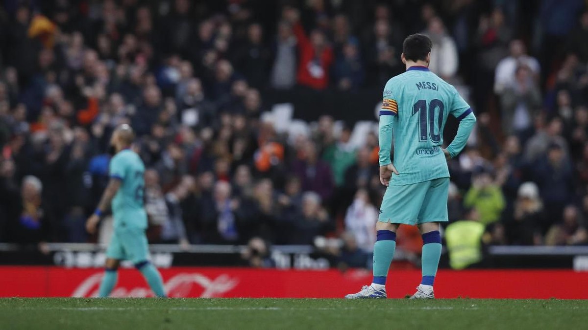 Barcelona dikalahkan Valencia dalam lanjutan Liga Spanyol (Foto: Eric Alonso/Getty Images)