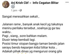 Viral Video Pria Onani di Pinggir Jalan Kota Blitar